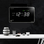 페니투스 RTIM-SH25W 국내제작 디지털 LED 전자 벽걸이 자동 전파 시계 : 에솜몰