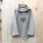 후드 자수 티셔츠 3컬러 면100% : 이야기가 있는 풍경