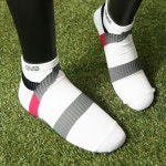 씬타입 (남성용) 테이핑양말 - 화이트&그레이 - 와글리(Waggly Taping Socks) : 와글리