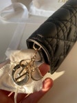 [관부가세포함 최종가!! /바로출고가능] Dior 레이디디올 나노 파우치 블랙 _ S0853ONMJ_M900 : 런던앤런던