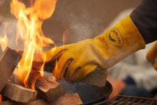 카이맨코리아 1452 소가죽 안전장갑 (용접 캠핑 작업 내열) : 카이맨코리아