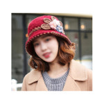 손 뜨개 코바늘 털 겨울 니트 뜨개질 엄마 꽃 모자 핸드메이드 : 안녕탄이야