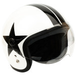 한미 면베이비 헬멧 화이트/블랙 스타 (WHITE/BLACK STAR) : 아이콘코리아