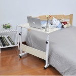 이동식 높이조절 디귿자 테이블 다용도 보조책상 사이드 침대 테이블 : 비움앤채움