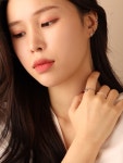 우주볼 캐럿 써지컬스틸 피어싱 7color (귀걸이로변경가능) : 블루탱