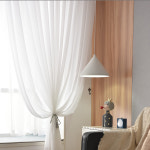 홈앤창 호텔식 2배나비주름 쉬폰커튼 (가로 150 2장) : 홈앤창