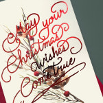 [케이페이퍼] 솔방울 일러스트 크리스마스카드 솔방울목장 : 케이페이퍼