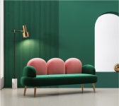 북유럽 마카롱디자인 카페소파 1인 2인 3인 디자인쇼파 갤러리 라운지쇼파 : HOME DESIGN