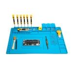 전자 수리 절연 실리콘매트 납땜 컴퓨터 휴대폰 메인보드 수리 작업용 패드 슬롯 정전기방지 : 꽁몰 kkongmall