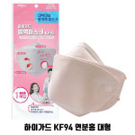 대박이네 하이가드KF94 화이트 대형 60매/숨쉬기편한 귀가편한 아텍스 방역마스크 4종 : 에프알메드코스