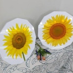 cl668-폼아크릴액자38CmX38Cm12 해바라기한송이 : 샵원츄