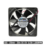 X-FAN RDM1225S DC12V 0.23A 120×25mm DC FAN 저소음 쿨러팬 : 전기전자소모품에스앤티산업