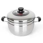 퀸센스 다용도 스팀 boo 찜냄비 2type 22 24 26cm 다용도찜기 : 미세스문