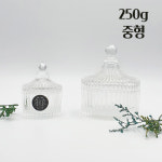 [캔들킹] 캔들용기 크리스탈 메리고 라운드 중 / 캔들 향초 캔들재료 캔들용기 캔들병 : 캔들킹