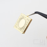 프레임 로켓 펜던트 [19mm x 21.5mm] [P0083_G] : 비즈포유