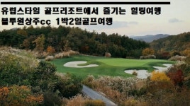 [경상도-상주] 블루원상주cc1박2일골프패키지 : 세이브투어- 황수진차장