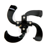 아세아 관리기 로타리날 4구축 좌우측 구굴날 조립세트 : 팜앤툴스