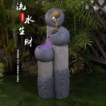 인테리어 거실 대형 벽 칸막이 천연가습기 실내 조용한 분수 물안개 분수도관 풍수조재 현 : 보부상 인터내셔널