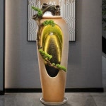 인테리어 거실 대형 벽 칸막이 천연가습기 실내 조용한 분수 가산유수분수풍수륜구재사무실 거 : 보부상 인터내셔널