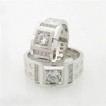 14K 18k 커플링 금 명품 H3495 한쌍(남+여) 이니셜무료 : 로미오골드