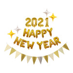 해피뉴이어 신년파티 은박풍선세트 : Heart Table