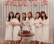 브라이덜샤워 풍선세트 BRIDETOBE 로즈골드 프로포즈 브라이덜파티 : 무민가랜드