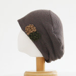 가을 겨울 플라워 골지 중년 여성 비니 항암 실내 엄마 할머니 두건 비니 모자 : 지오마켓