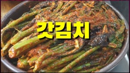 한식대가가 만든 아삭아삭 갓김치 1kg : 몽실이의 산수정 반찬