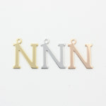 이니셜 N 펜던트 [P0078] [18.5mm x 22.5mm] : 비즈포유