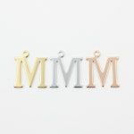 이니셜 M 펜던트 [P0078] [ 20mm x 22.5mm] : 비즈포유