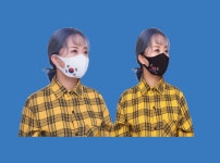 태극 마스크 화이트 블랙 자외선 차단 연예인 통기성 세탁 가능 단독 포장 : 영트립