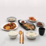 조약돌 무광 가벼운 도자기 그릇세트 2인 식기세트 신혼 부부 접시 집들이선물 14P : 힐링다모아