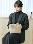 [로맨틱JK] (고~~오급) 러블리 밍크터치 토트&크로스백 : 로맨틱J.K
