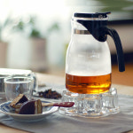 [세트] 따스함이 몽글 사마도요 내열유리 티포트와 찻잔 700ml (S045+찻잔세트) : 알럽하우스