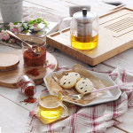 [세트] 따스함이 몽글 사마도요 내열유리 티포트와 찻잔 700ml (S045+찻잔세트) : 알럽하우스