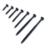 석고피스 목재 외날 나사 못 흑색 검정 접시 나팔머리 십자 스크류 소량 묶음 6x19 : 리우툴