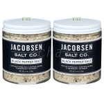 제이콥센 쏠트 블랙 페퍼 씨 쏠트 바다 소금 5.3oz(150g) 2팩 Jacobsen Salt Co Infused Sea Salt Black Pepper : 이웃집찰스