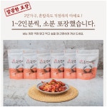 밥도둑 혼밥족 소가족 포천 놀라운게장 각 6봉선택/혼합 양념3+간장3선택가능 : 초록별마트