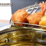 까사니 IH 가정용 튀김냄비 인덕션 온도계 튀김팬 세트 튀김기 튀김솥 3.3L 프라이어팟 : 써니하우스몰