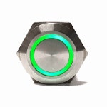 PX19CM-P10Y-E  R,G,B  3색 19파이 자동복귀 LED 메탈 방수스위치 : 스위치올