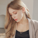 수지st귀걸이 삼각 런던 블루 토파즈 이어링 M03455 : 제이로렌