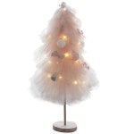 특이한 쉬폰 크리스마스 핑크 트리 풀세트 50cm 인테리어 장식 꾸미기 소품 Christmas tree : 봉보스