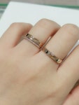 [로이드] 14K 18K 브이 큐빅 각인 커플링 LRM20C23G, LRW20C23G : 현대가산 로이드