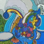 돈들어오는그림 풍수 거실 복도 심영신 작가작품 원화 주방 그림액자 현관 씨앗 풍수인테리어 에너지 개업선물 돈복 재물복 행운 재복... 