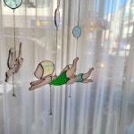 바다아기 썬캐쳐 스테인드글라스 예쁜소품 : 공방오롯이 스테인드글라스