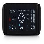 1등급 극초 초 미세먼지 가정용 학교 어린이집 차량 아기방 대기질지수 온습도 간이 측정기 : 홀로그