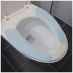 변기천커버 극세사 반영구 보온변기커버 변기 온열 시트/1회용 위생 치마형 휴대용 여행용 : 대학생 김주부