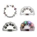 탬버린 4종 모음/스틸 광 LED LED조명 선택1/노래방탬버린 행사용 파티용 키즈카페 : 진미디어