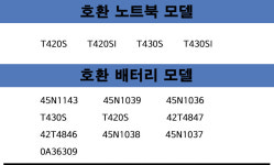 [호환] LENOVO Think Pad T420S T430S 배터리 42T4847 4846 45N1038 레노버 45N1039 42T4845 노트북 배터리 : 에스엠직구