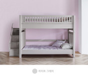 피노키오 카라 고무나무 원목 아이방 분리형 계단식 친환경 튼튼한 초등 성인 이층 침대 : 준 패밀리샵